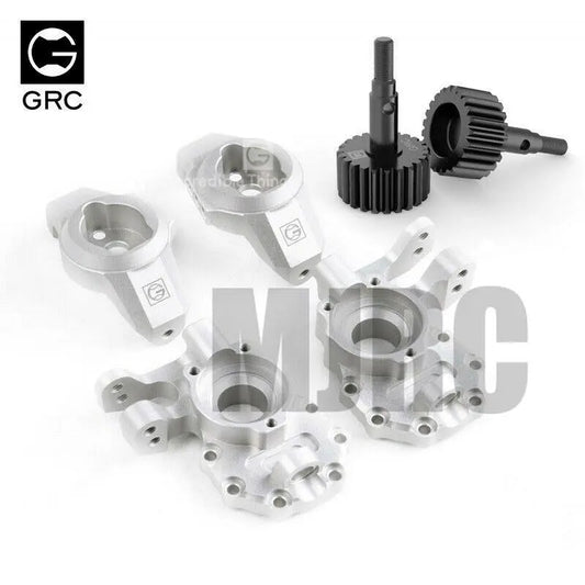AJRC GRC G2 Aluminum Ackermann Caster & Portal Housing for TRX4