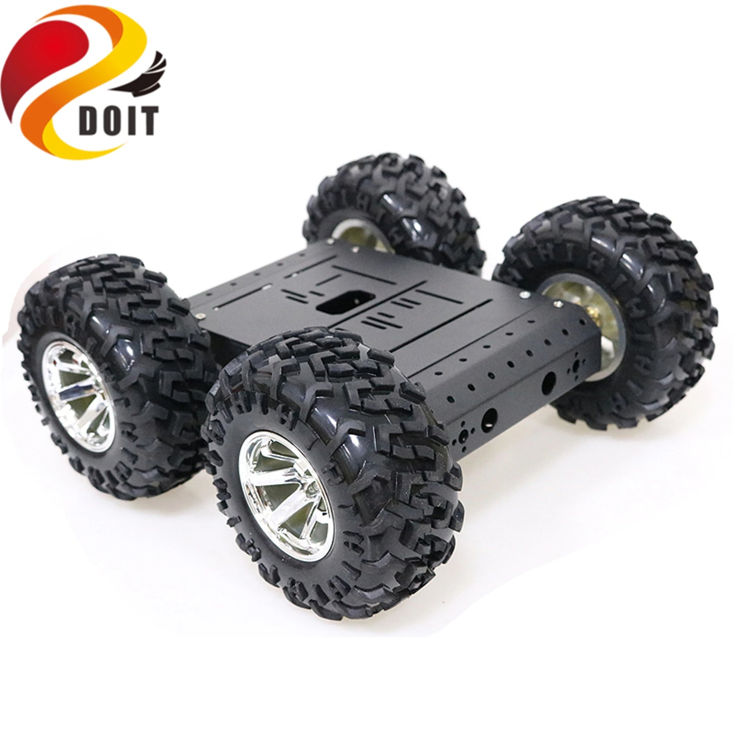 SZDOIT 4WD Metal Robot Car Chassis Kit with DC Motors for Arduino DIY