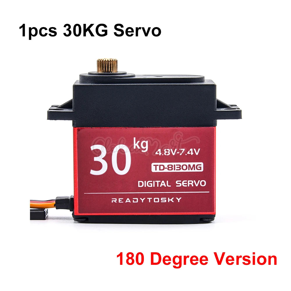 Waterproof 20–60KG Metal Gear Digital Servo 25T for 1/8–1/10 RC Vehicles