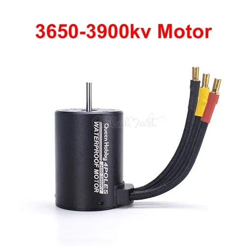3650 Brushless Motor 2300–5200KV with 45A–120A ESC for 1/10 RC Car