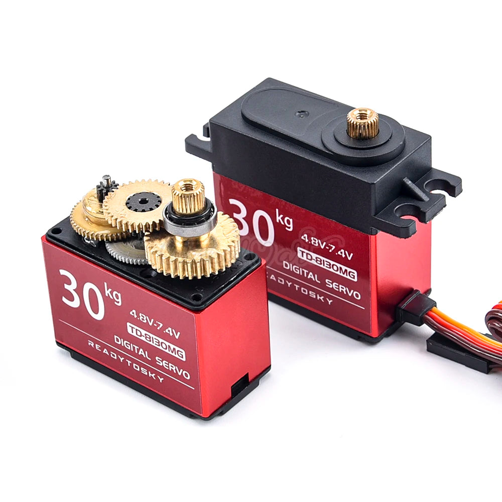 Waterproof 20–60KG Metal Gear Digital Servo 25T for 1/8–1/10 RC Vehicles