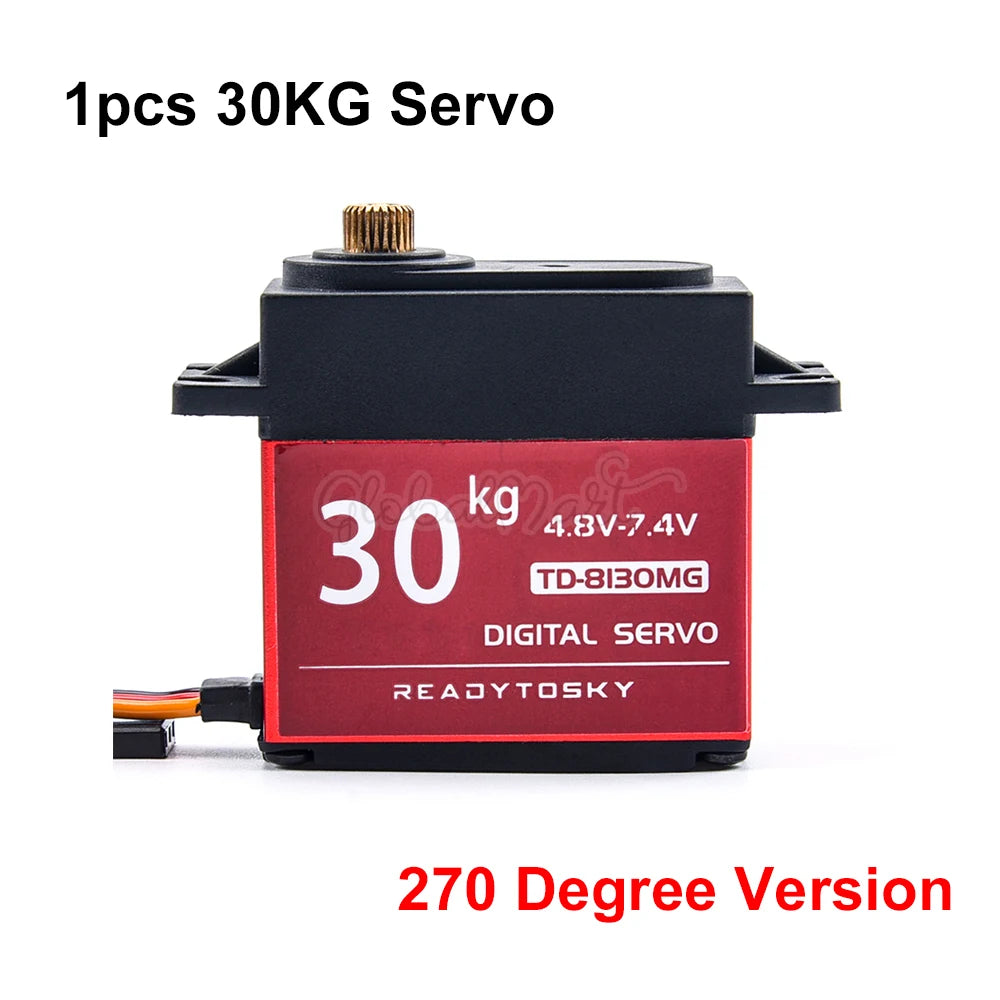 Waterproof 20–60KG Metal Gear Digital Servo 25T for 1/8–1/10 RC Vehicles