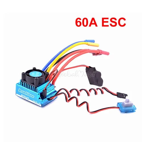 3650 Brushless Motor 2300–5200KV with 45A–120A ESC for 1/10 RC Car