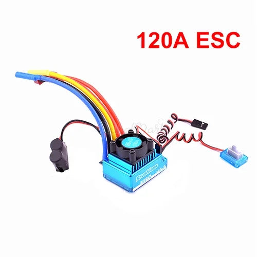 3650 Brushless Motor 2300–5200KV with 45A–120A ESC for 1/10 RC Car