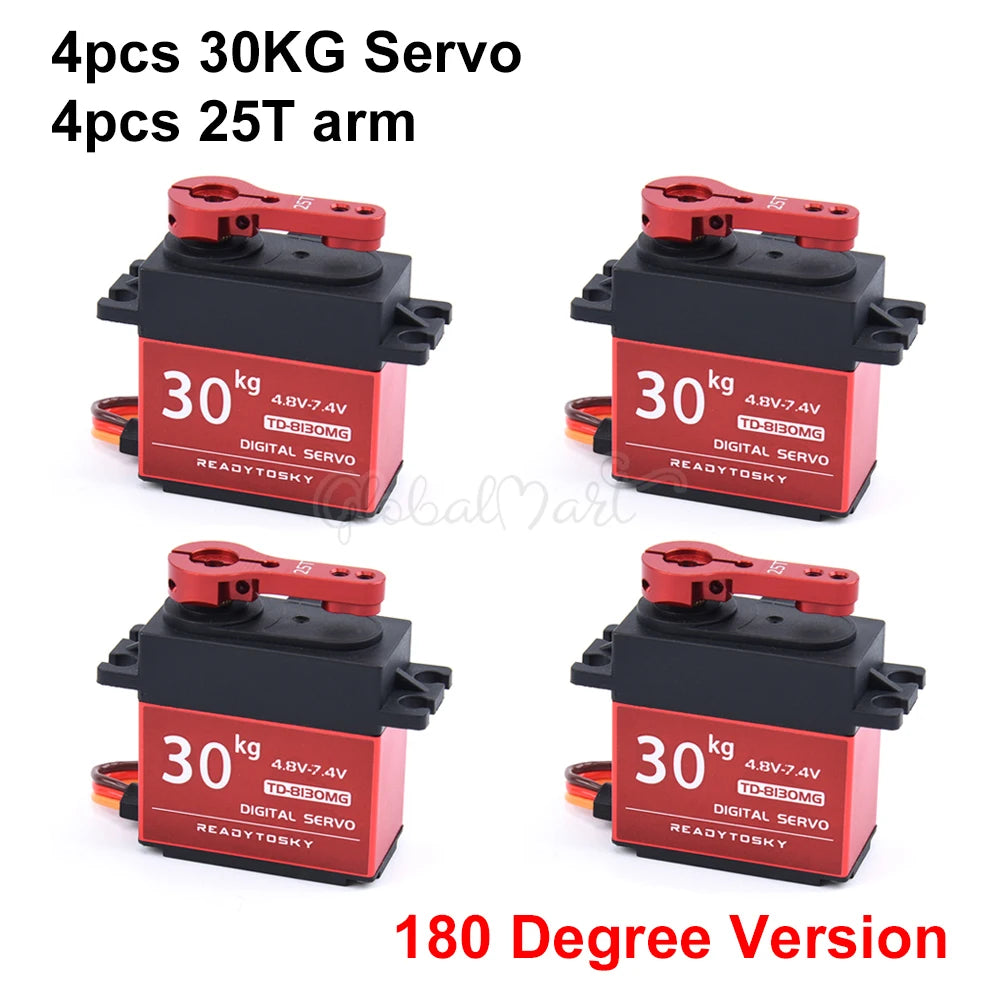 Waterproof 20–60KG Metal Gear Digital Servo 25T for 1/8–1/10 RC Vehicles