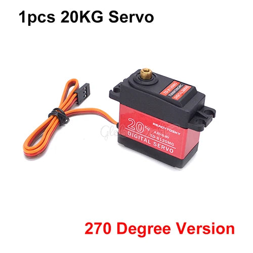 Waterproof 20–60KG Metal Gear Digital Servo 25T for 1/8–1/10 RC Vehicles