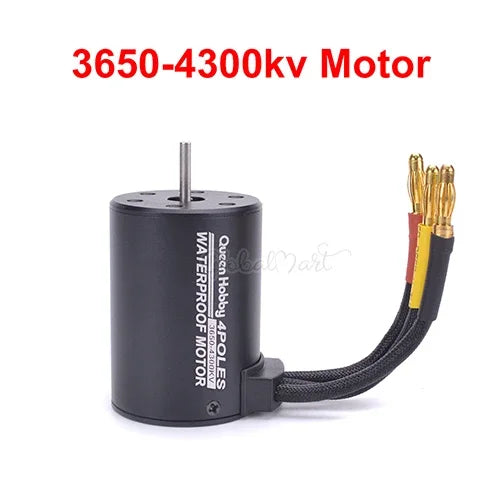 3650 Brushless Motor 2300–5200KV with 45A–120A ESC for 1/10 RC Car