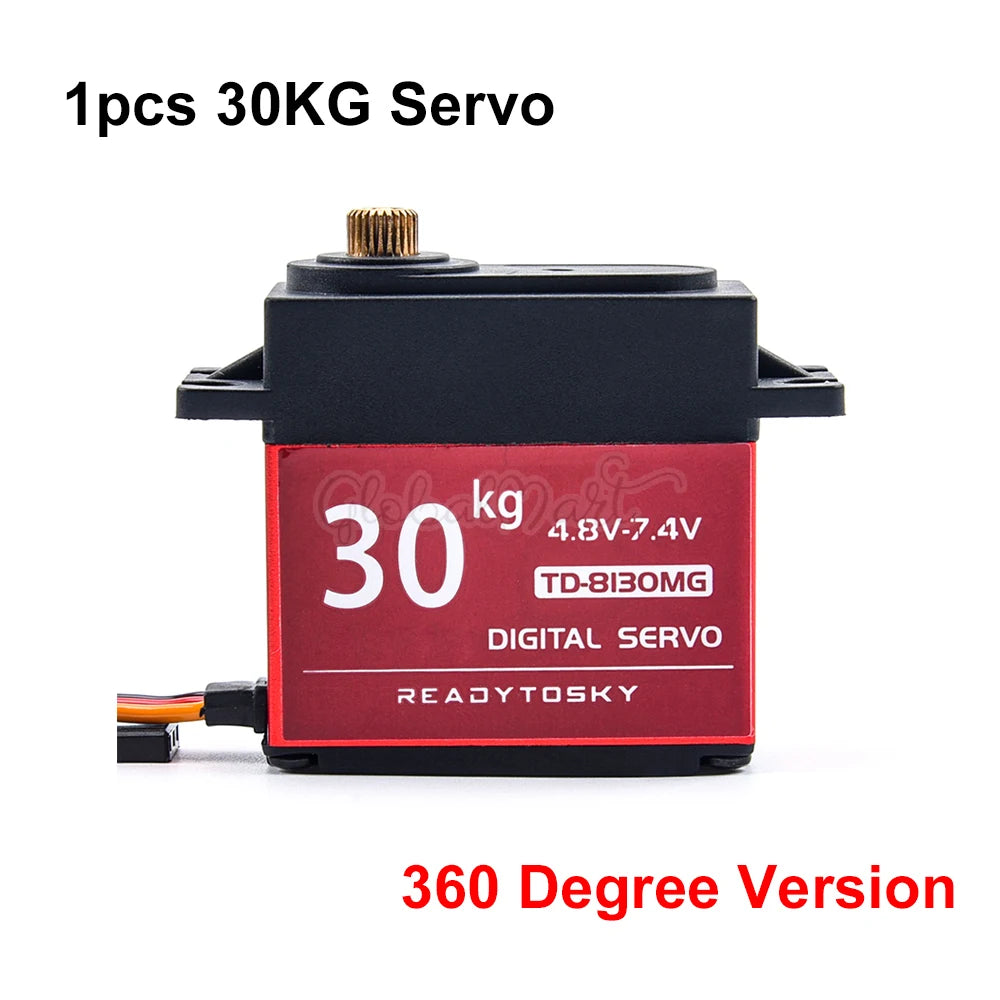 Waterproof 20–60KG Metal Gear Digital Servo 25T for 1/8–1/10 RC Vehicles
