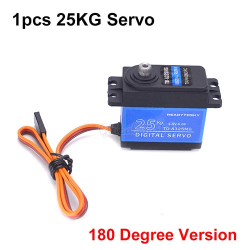 Waterproof 20–60KG Metal Gear Digital Servo 25T for 1/8–1/10 RC Vehicles