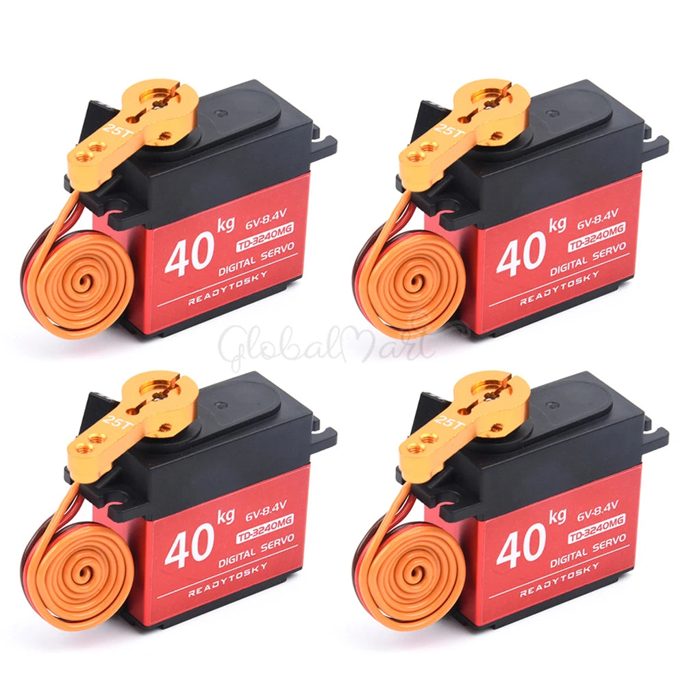 Waterproof 20–60KG Metal Gear Digital Servo 25T for 1/8–1/10 RC Vehicles