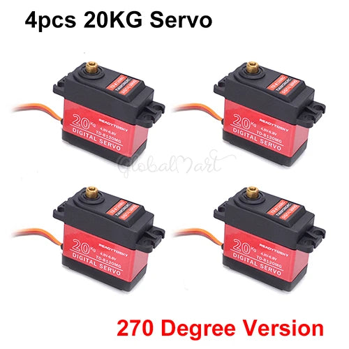 Waterproof 20–60KG Metal Gear Digital Servo 25T for 1/8–1/10 RC Vehicles