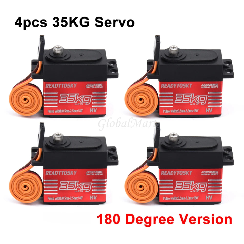 Waterproof 20–60KG Metal Gear Digital Servo 25T for 1/8–1/10 RC Vehicles