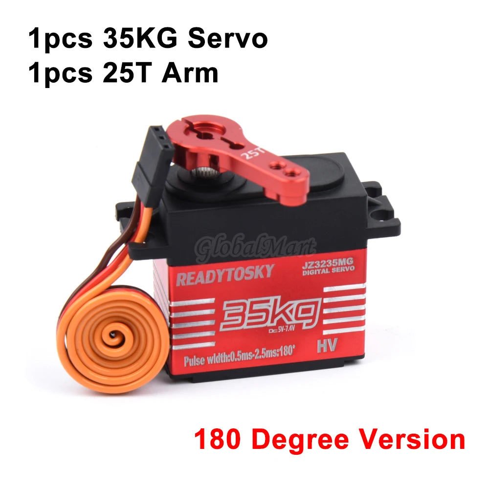 Waterproof 20–60KG Metal Gear Digital Servo 25T for 1/8–1/10 RC Vehicles