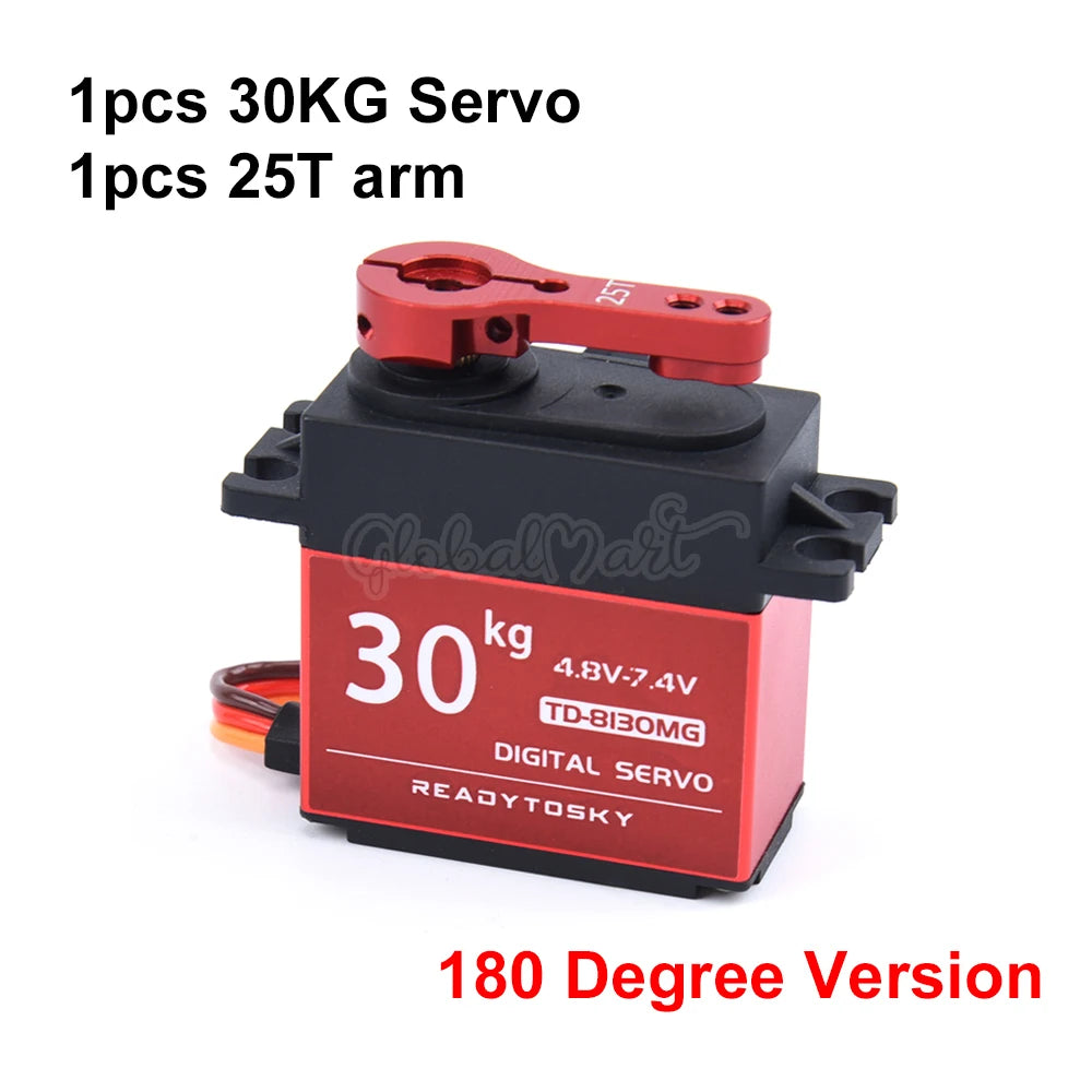 Waterproof 20–60KG Metal Gear Digital Servo 25T for 1/8–1/10 RC Vehicles