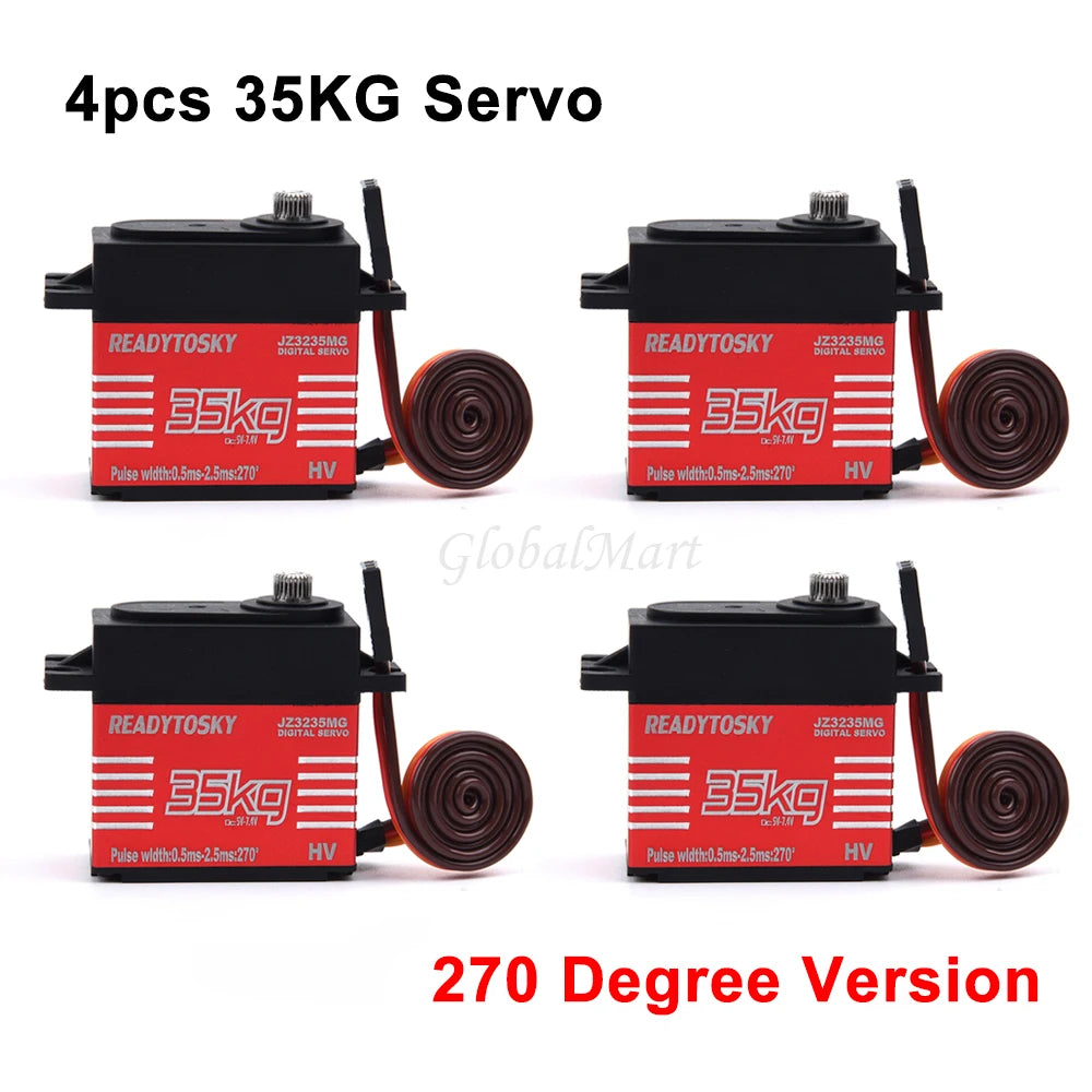 Waterproof 20–60KG Metal Gear Digital Servo 25T for 1/8–1/10 RC Vehicles